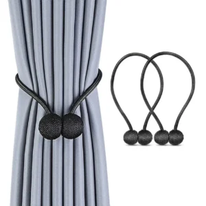 Magnetic Curtain Tiebacks for Window Decoration 1 Pair(2PCS)