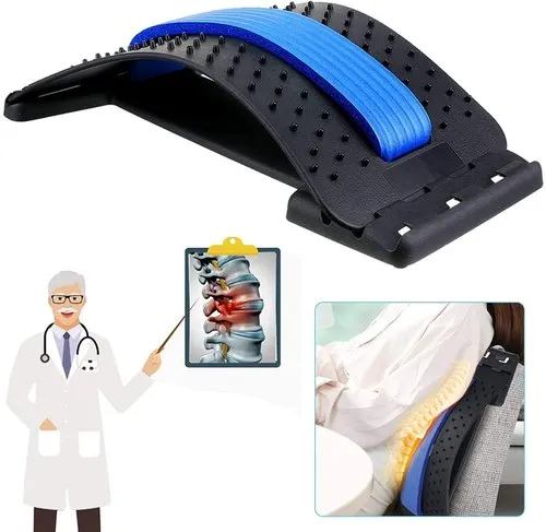 Magic Back Stretcher Lower Lumbar Massage Support Spine Pain Relief Back Massager - Image 4