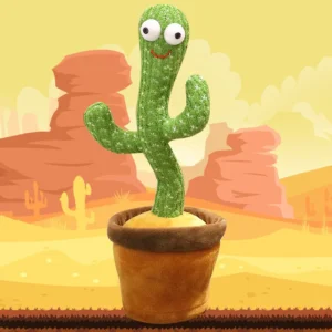 Dancing Cactus Toy with Recording – Rechargeable/Cell Operated Plush Funny Electronic Shaking Cactus Singing Dancing Cactus