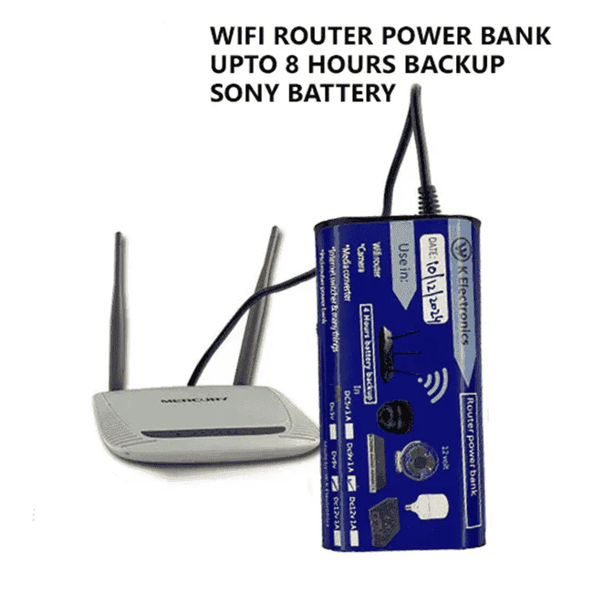 WiFi Router UPS Power Bank 9 Volts – 4 Hours Guaranteed Backup – Tp Link Tenda PTCL & Other Routers - Image 4