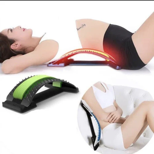 Magic Back Stretcher Lower Lumbar Massage Support Spine Pain Relief Back Massager - Image 4