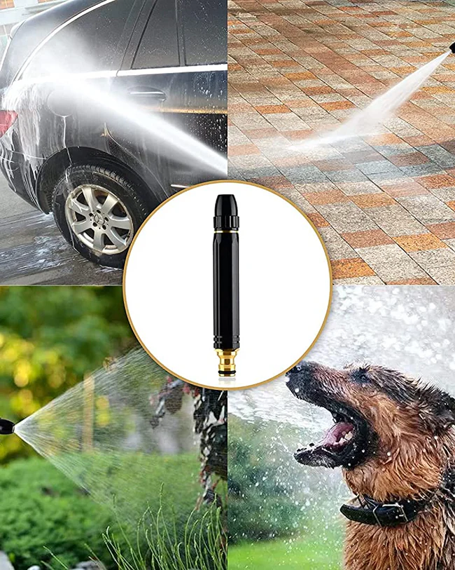 Portable Water Sprayer Nozzle Adjustable Metal High Pressure - Image 3