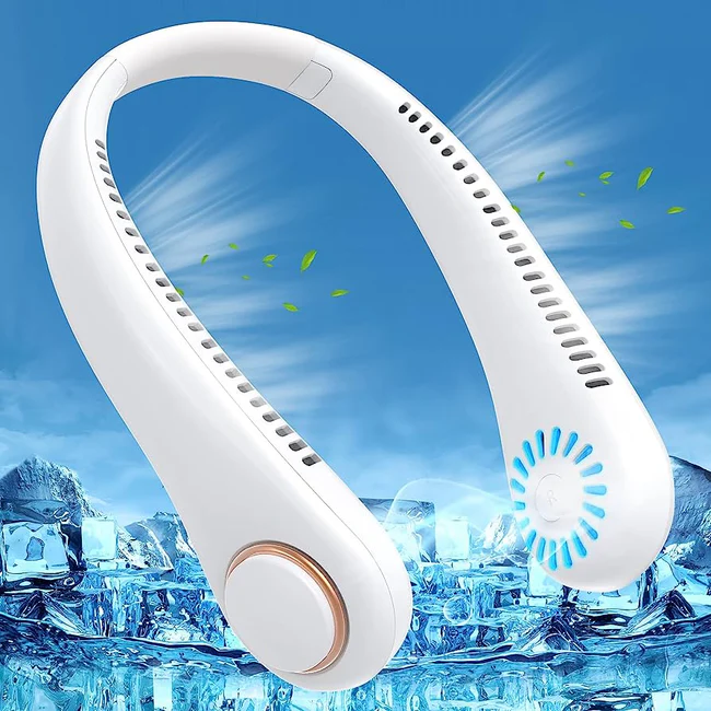 Rechargeable Portable Hanging Neck Fan - Image 3
