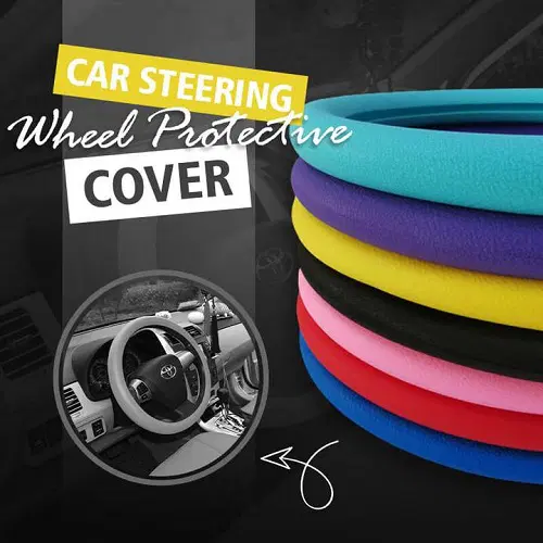 Soft Silicone Car Steering Wheel Cover Non-Slip Car Decoration Steering Wheel Cover - Image 4