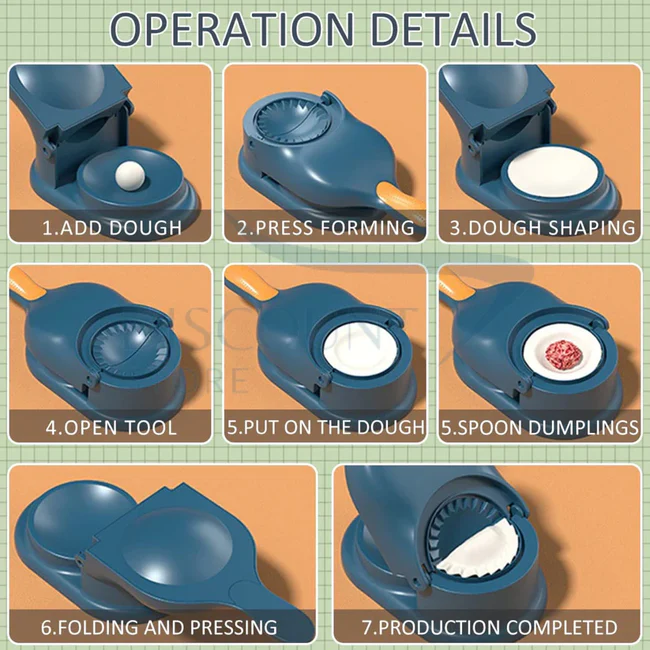 2 in 1 Multifunctional Samosa & Dumpling Maker Tool - Image 4