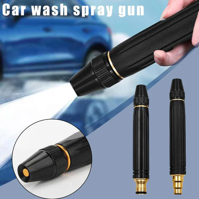 Portable Water Sprayer Nozzle Adjustable Metal High Pressure - Image 5