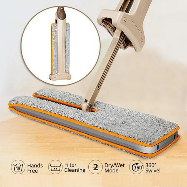 Double Sided Lazy Mop With Self-Wringing Ability - Image 4