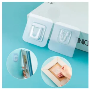 Double Sided Adhesive Wall Hooks – Transparent