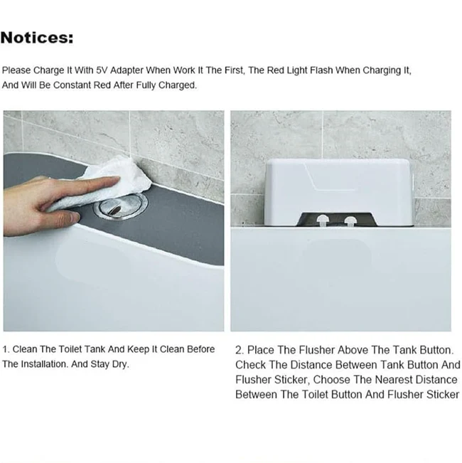 😍1st Time In Pakistan Automatic Sensing Toilet Flush Button, Touchless Smart Toilet Sensor (Free Home Delivery) - Image 3