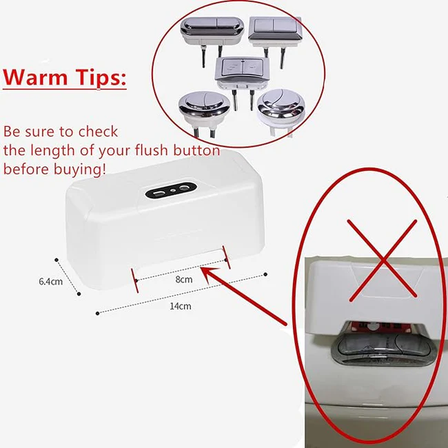 😍1st Time In Pakistan Automatic Sensing Toilet Flush Button, Touchless Smart Toilet Sensor (Free Home Delivery) - Image 4