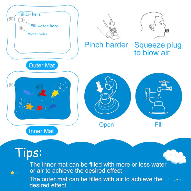Baby Tummy Time Water Play Mat | Limited Offer Upto 50% Off - Image 3