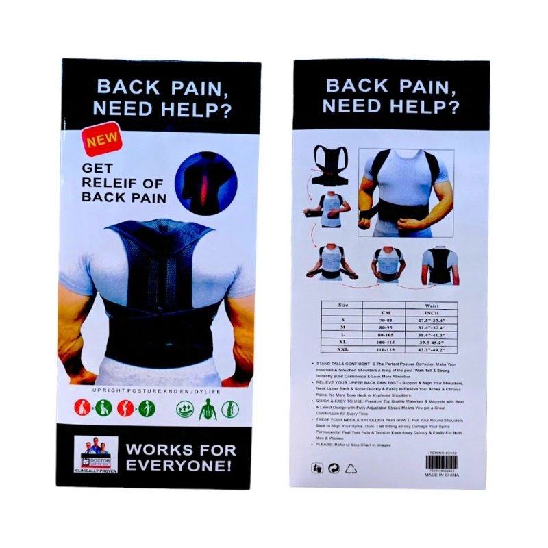 Back Pain Relief Posture Corrector Belt | Adjustable Support for Spine, Shoulder & Lumbar Alignment | Medium - Image 5