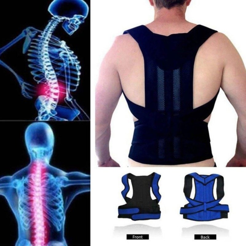 Back Pain Relief Posture Corrector Belt | Adjustable Support for Spine, Shoulder & Lumbar Alignment | Medium - Image 3