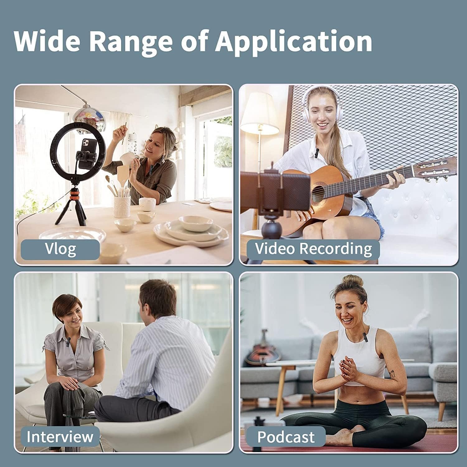 K9 Dual Wireless Lavalier Microphone | Plug & Play USB Type-C | Mic with Auto Sync & Noise Reduction - Image 4
