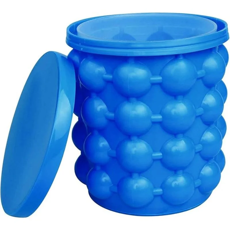 Silicone Ice Genie Cube Maker | 2-in-1 Ice Bucket Mold | Portable Soft Silicone Ice Cube Maker for Travel & Outdoor - Image 5