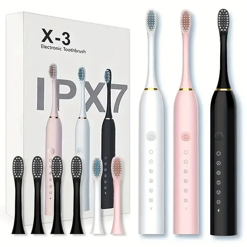 X3 Sonic Electric Toothbrush Rechargeable | USB Fast Charging Toothbrush with 5 Modes Deep Cleaning Whitening & Gum Care - Image 6