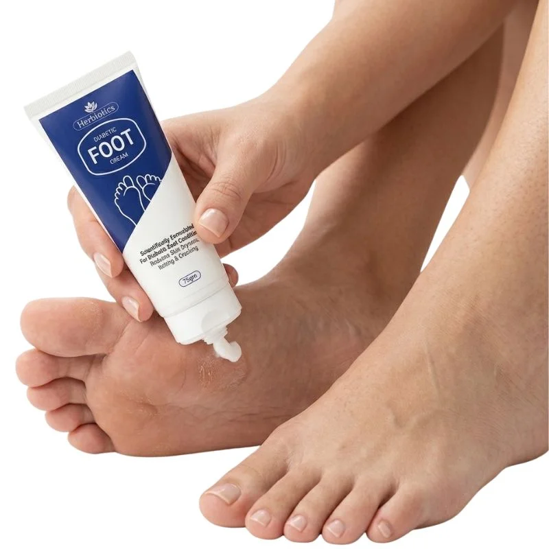 Herbiotics Oxipro Diabetic Foot Cream | Intensive Moisturizing Cream for Dry, Cracked & Itchy Feet | 75g - Image 4