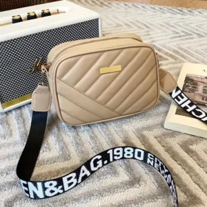 Aura Cream Leather Handbag for Girls & Women | Stylish Shoulder & Crossbody Bag | Daily Use & Gift