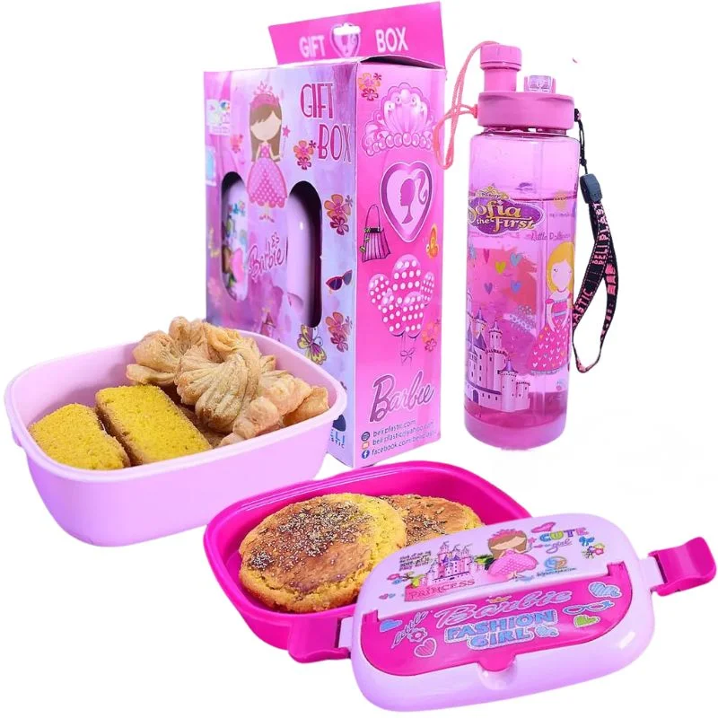 2-in-1 Kids Lunch Box & Water Bottle Set | School Combo Gift Pack with Bottle & Lunch Box | Multiple Cartoon Characters - Image 5