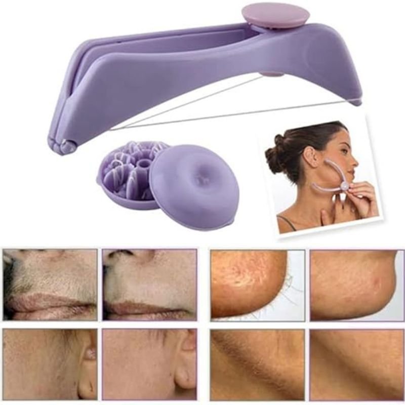 Sipne Face and Body Hair Threading System | Cotton Threading Device for Eyebrows Face & Body | Random Color - Image 5