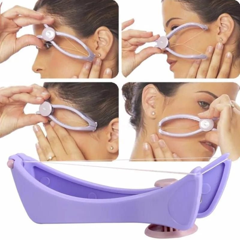 Sipne Face and Body Hair Threading System | Cotton Threading Device for Eyebrows Face & Body | Random Color - Image 3