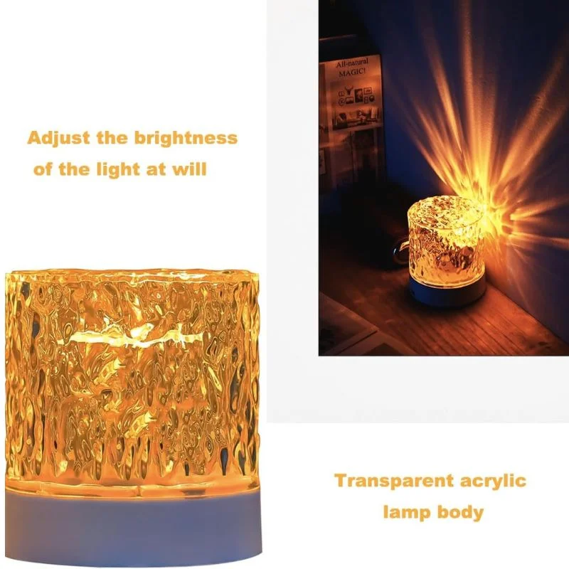 16 Colors Northern Lights Water Ripple Lamp | RGB Ocean Wave Projector Light with Remote Control | Rechargeable Ceiling & Room Atmosphere Lamp - Image 3