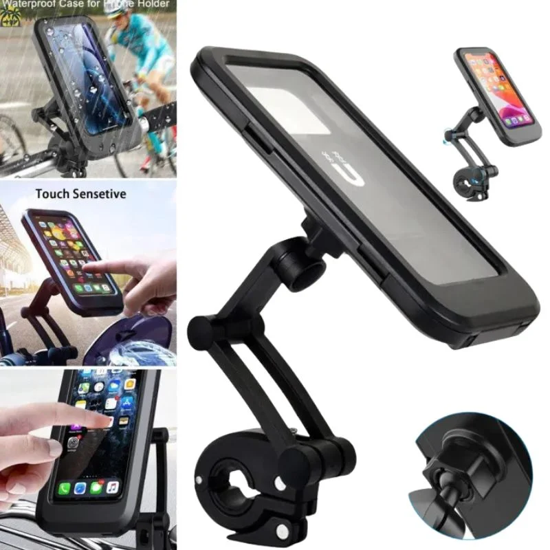 Waterproof Bike Phone Holder 360° Rotation | Handlebar Mobile Mount for Bicycle & Motorcycle - Image 7