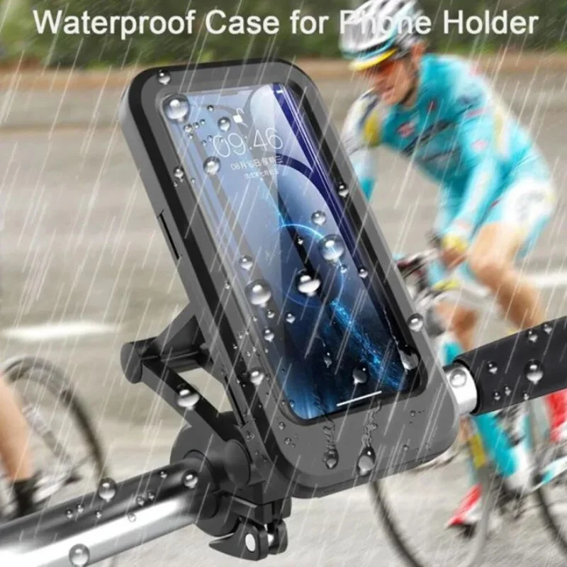 Waterproof Bike Phone Holder 360° Rotation | Handlebar Mobile Mount for Bicycle & Motorcycle - Image 6