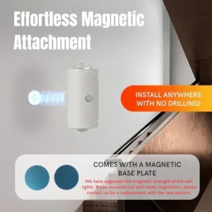 LED Night Light with Motion Sensor | Rechargeable Wireless Wall Lamp | Dimmable Smart Night Light | Magnetic Indoor & Outdoor Wall Light
