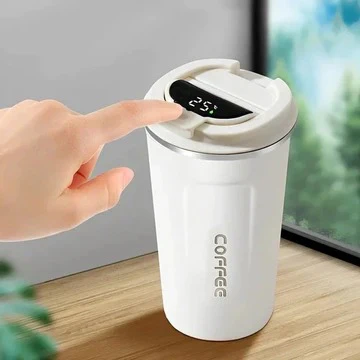 Smart Temperature Coffee Mug | 17oz Insulated Stainless Steel Travel Mug with Leakproof Lid - Image 4