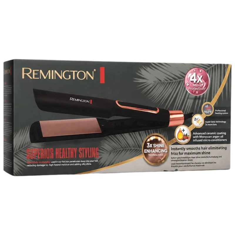 Remington Supports Healthy Styling Hair Straightener | Model FR-2115 | Infrared Technology Ceramic Plates Flat Iron - Image 3