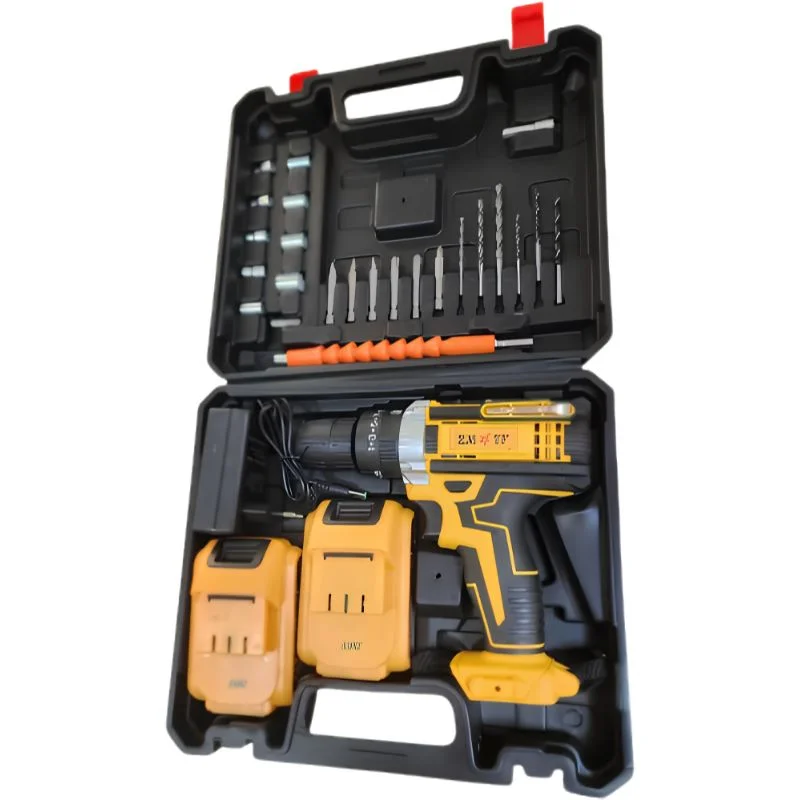 Cordless Drill Machine Kit with 2 Batteries & 26 Accessories | Portable Rechargeable Impact Drill Set - Image 5