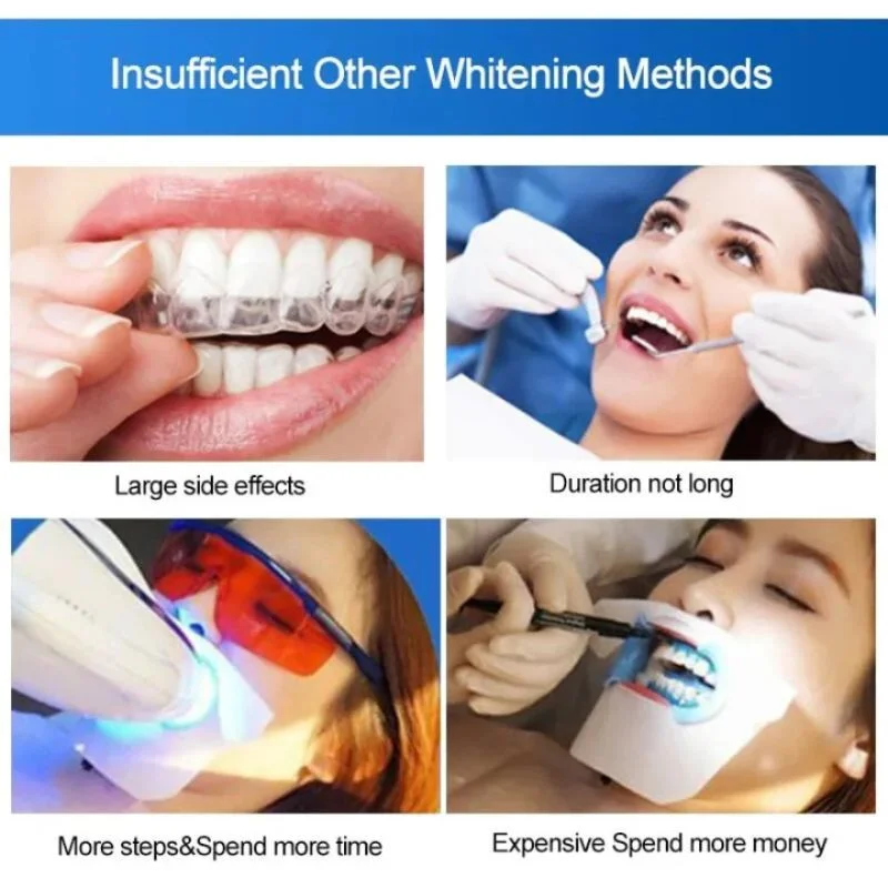 Gegemoon 9D Teeth Whitening Strips | Professional Teeth Whitening Kit | Enamel Safe Whitening Strips | Deep Stain Removal | Mint Flavor | 7 Pairs - Image 3