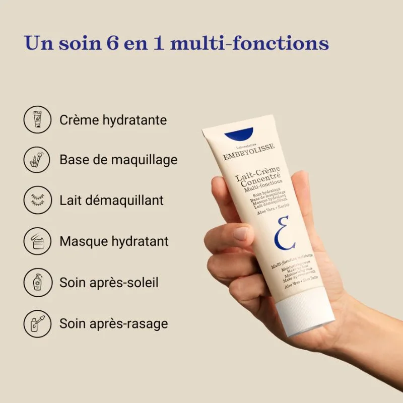 Embryolisse Lait-Crème Concentré Multi-Function Moisturizing Cream | 6-in-1 Hydrating & Nourishing Cream | Makeup Base, Cleanser & Face Mask | For All Skin Types - Image 4