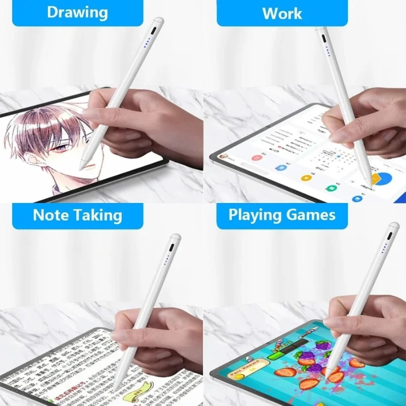Universal Rechargeable Stylus Pen for Touchscreen Devices | Magnetic Stylus with High-Precision Tip | USB Type-C Charging | Compatible with iPad, Android & Tablets - Image 6