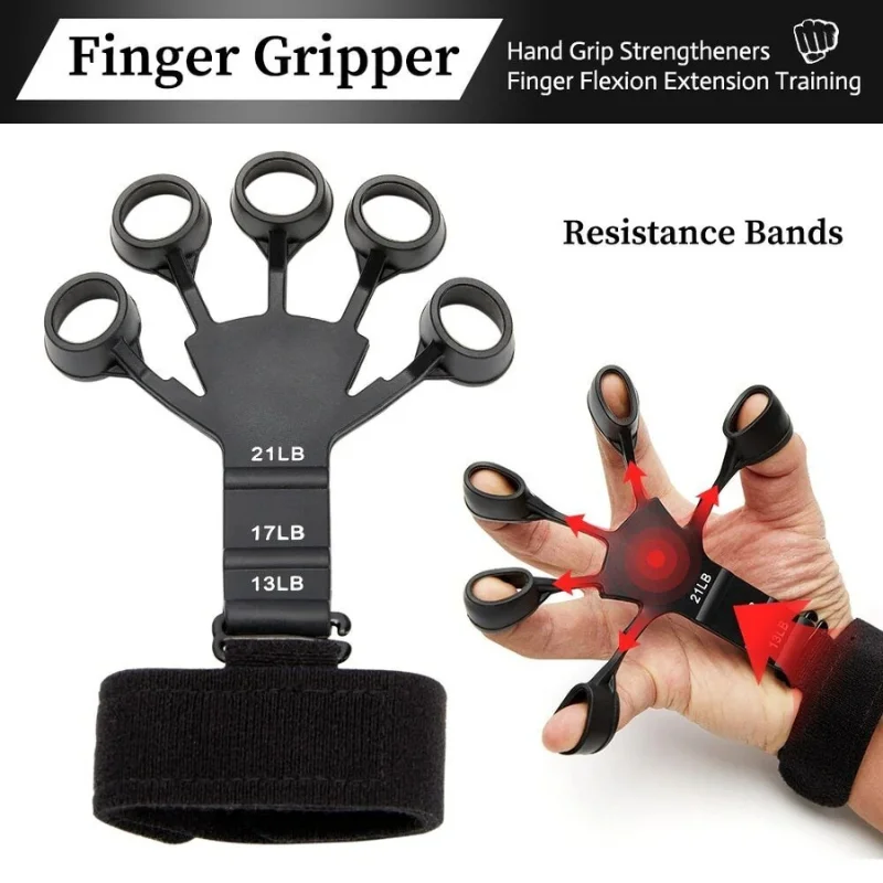 Adjustable Hand Grip Strengthener | Finger Exerciser & Hand Therapy Trainer | Grip Strength Trainer for Fitness, Rehabilitation & Arthritis Relief - Image 3