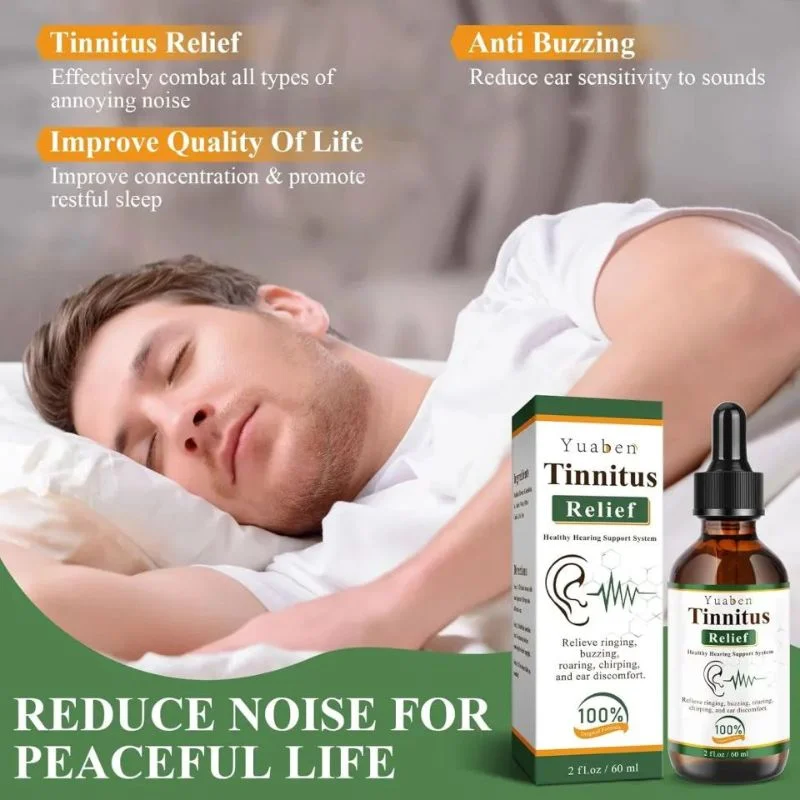 Yuaben Tinnitus Relief Drops | Healthy Hearing Support System | Ear Care Drops for Ringing, Buzzing & Ear Wellness | 60ml - Image 3