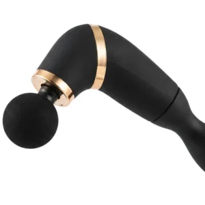 Long Handle Fascial Gun Massager | Model: BLD-339 | Rechargeable Massage Gun with 4 Interchangeable Heads | Full Body Muscle Relaxation