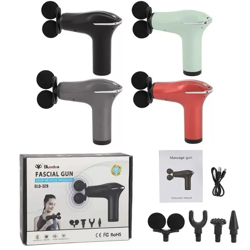 Fascial Tissue Massage Gun | Model BLD-329 | Rechargeable Massage Gun | LCD Display | 4 Massage Heads for Muscle Recovery & Pain Relief - Image 6